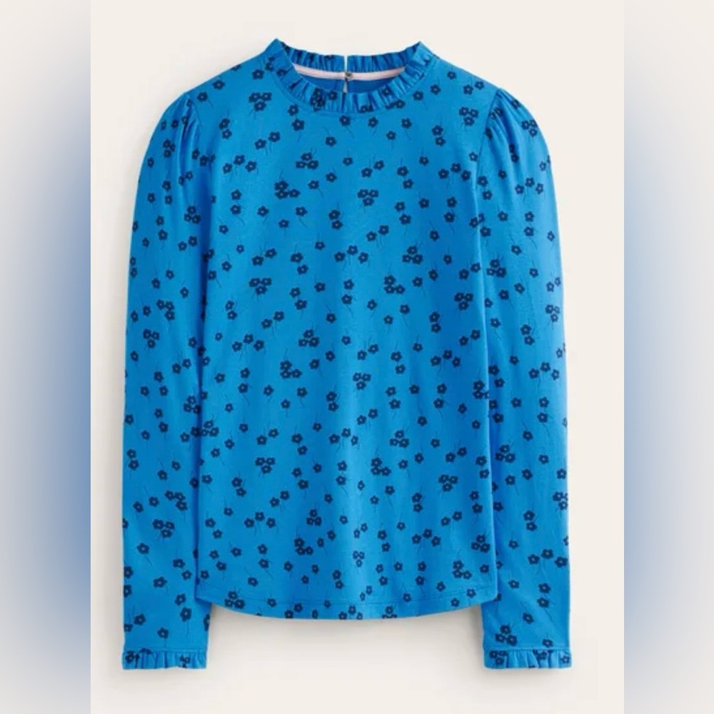 Boden soft frill detail top size 2